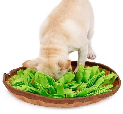 Dog Snuffle Bowl Mat Pet Cat Snuffling Nose Work MatIQ Training Slow Eat Bowl